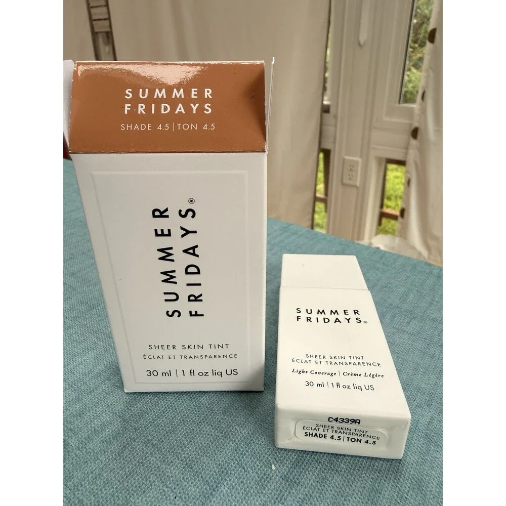 Shade 4.5 - Summer Fridays Sheer Skin Tint 1 Oz NEW Vegan Fragrance Free